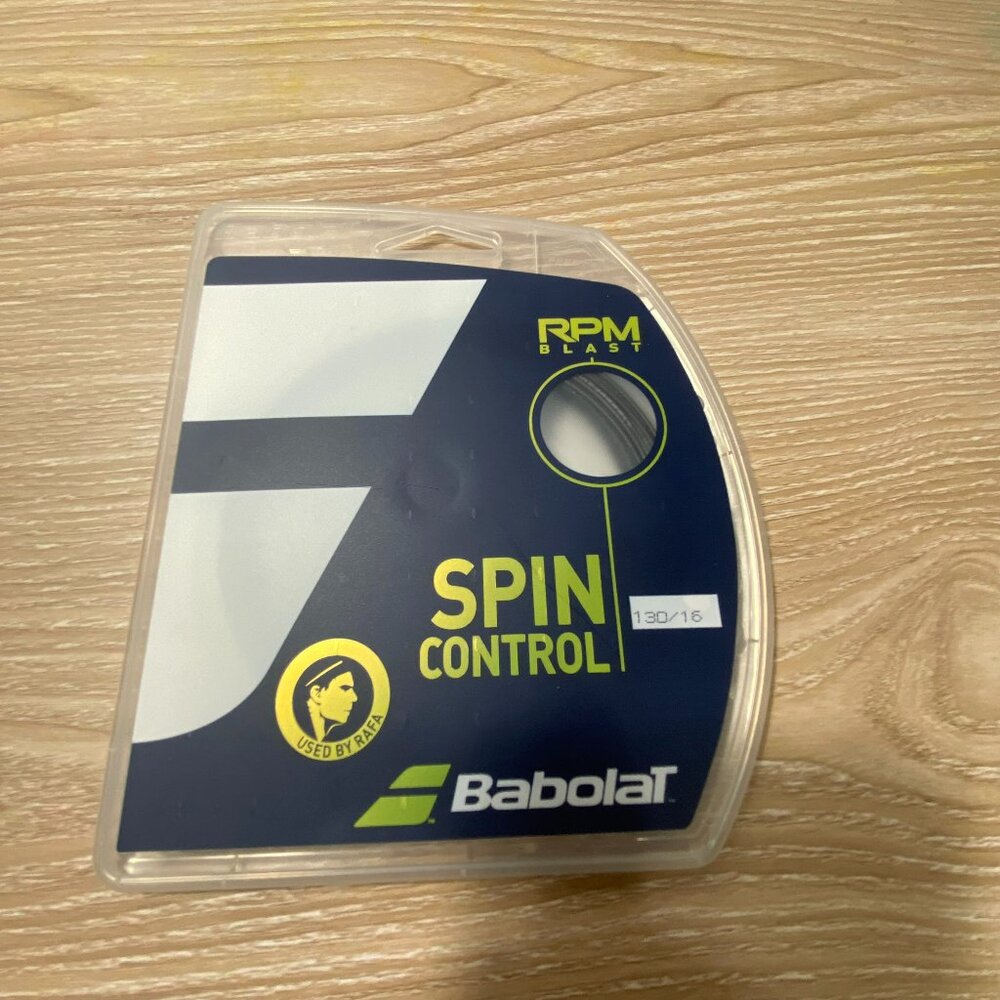 Babolat RPM Blast 16G Tennis String Spin Control Black Color